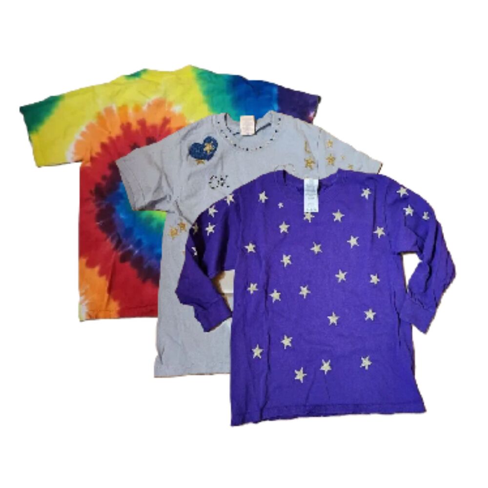 Youth Small Shirt Lot – 3 Pieces (1 Long Sleeve, 2 Short Sleeve)